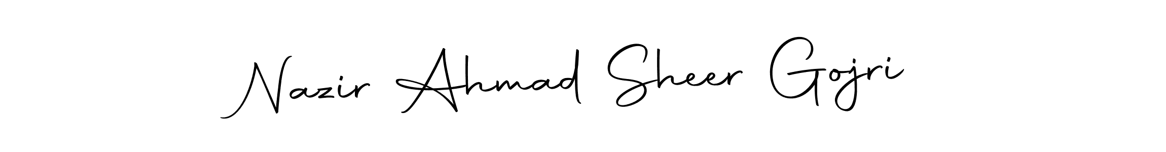Also we have Nazir Ahmad Sheer Gojri name is the best signature style. Create professional handwritten signature collection using Autography-DOLnW autograph style. Nazir Ahmad Sheer Gojri signature style 10 images and pictures png
