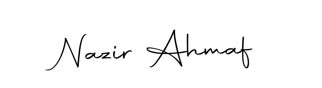 Create a beautiful signature design for name Nazir Ahmaf. With this signature (Autography-DOLnW) fonts, you can make a handwritten signature for free. Nazir Ahmaf signature style 10 images and pictures png