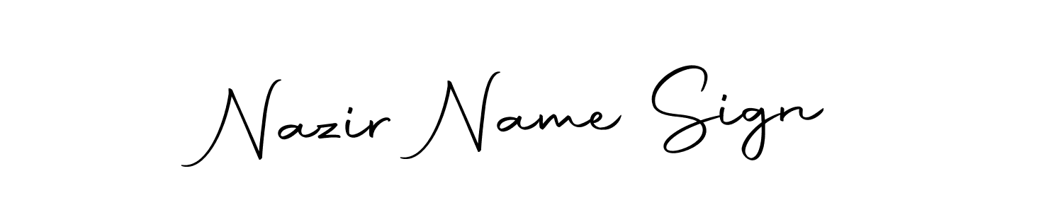 Make a short Nazir Name Sign signature style. Manage your documents anywhere anytime using Autography-DOLnW. Create and add eSignatures, submit forms, share and send files easily. Nazir Name Sign signature style 10 images and pictures png