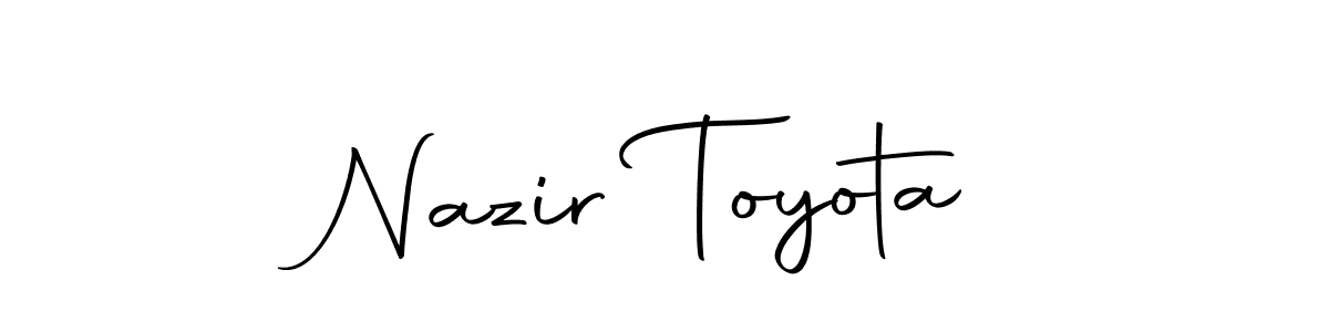 You can use this online signature creator to create a handwritten signature for the name Nazir Toyota. This is the best online autograph maker. Nazir Toyota signature style 10 images and pictures png