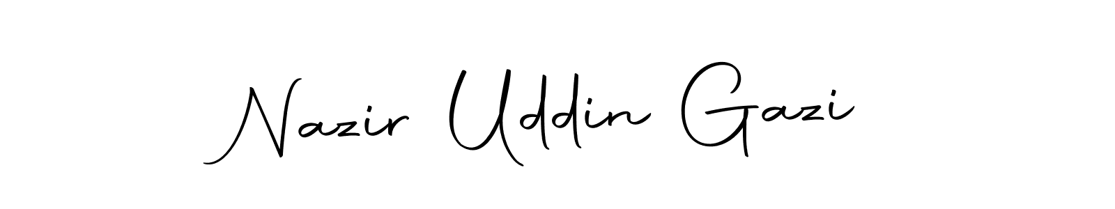 Autography-DOLnW is a professional signature style that is perfect for those who want to add a touch of class to their signature. It is also a great choice for those who want to make their signature more unique. Get Nazir Uddin Gazi name to fancy signature for free. Nazir Uddin Gazi signature style 10 images and pictures png