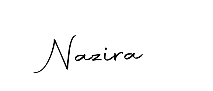 Design your own signature with our free online signature maker. With this signature software, you can create a handwritten (Autography-DOLnW) signature for name Nazira . Nazira  signature style 10 images and pictures png