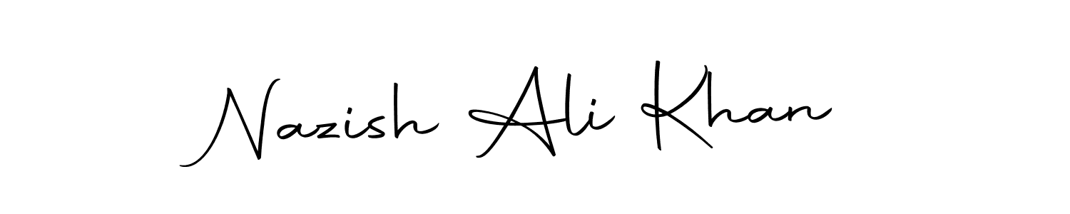 Use a signature maker to create a handwritten signature online. With this signature software, you can design (Autography-DOLnW) your own signature for name Nazish Ali Khan. Nazish Ali Khan signature style 10 images and pictures png