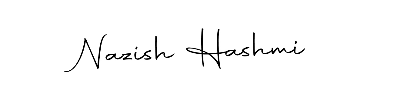 Nazish Hashmi stylish signature style. Best Handwritten Sign (Autography-DOLnW) for my name. Handwritten Signature Collection Ideas for my name Nazish Hashmi. Nazish Hashmi signature style 10 images and pictures png