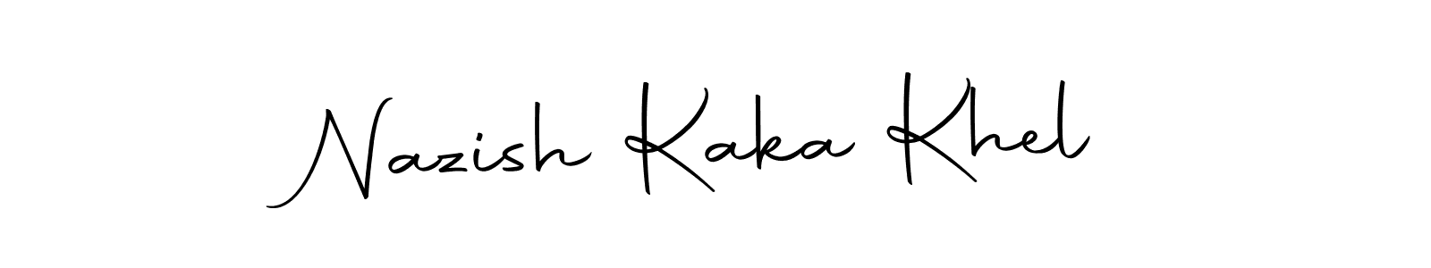 How to make Nazish Kaka Khel signature? Autography-DOLnW is a professional autograph style. Create handwritten signature for Nazish Kaka Khel name. Nazish Kaka Khel signature style 10 images and pictures png
