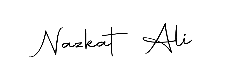 How to make Nazkat Ali signature? Autography-DOLnW is a professional autograph style. Create handwritten signature for Nazkat Ali name. Nazkat Ali signature style 10 images and pictures png