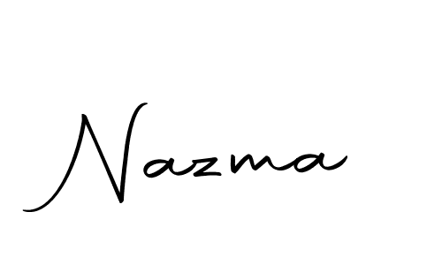 How to make Nazma name signature. Use Autography-DOLnW style for creating short signs online. This is the latest handwritten sign. Nazma signature style 10 images and pictures png