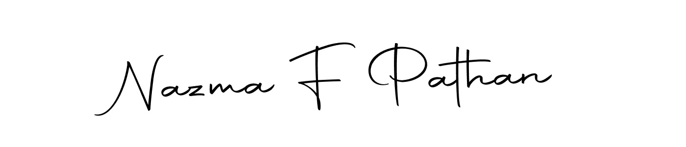 Use a signature maker to create a handwritten signature online. With this signature software, you can design (Autography-DOLnW) your own signature for name Nazma F Pathan. Nazma F Pathan signature style 10 images and pictures png