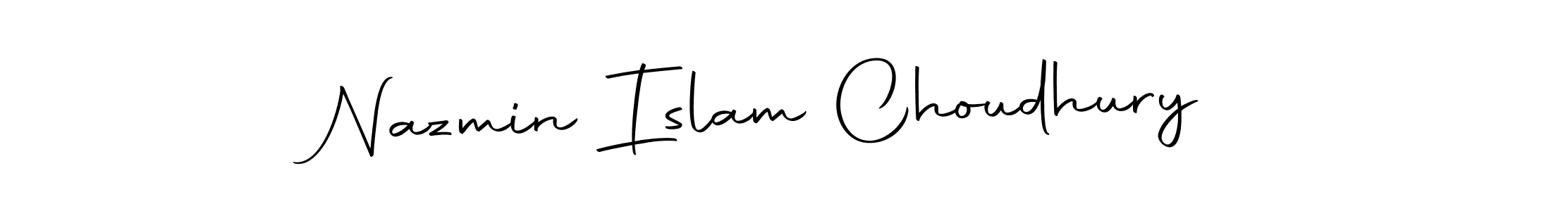 It looks lik you need a new signature style for name Nazmin Islam Choudhury. Design unique handwritten (Autography-DOLnW) signature with our free signature maker in just a few clicks. Nazmin Islam Choudhury signature style 10 images and pictures png