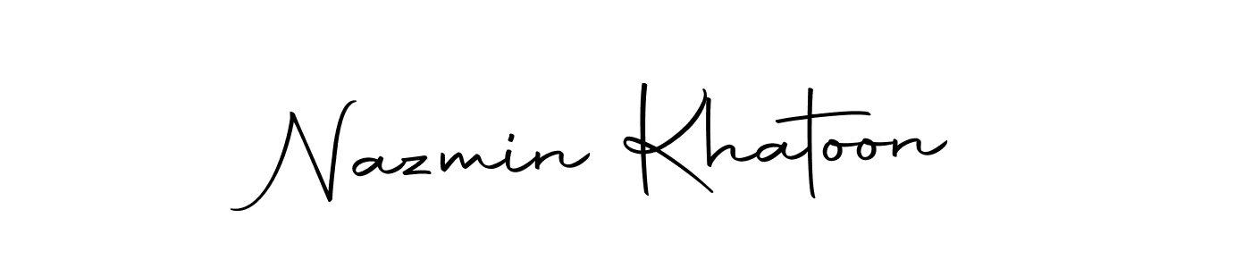 Similarly Autography-DOLnW is the best handwritten signature design. Signature creator online .You can use it as an online autograph creator for name Nazmin Khatoon. Nazmin Khatoon signature style 10 images and pictures png