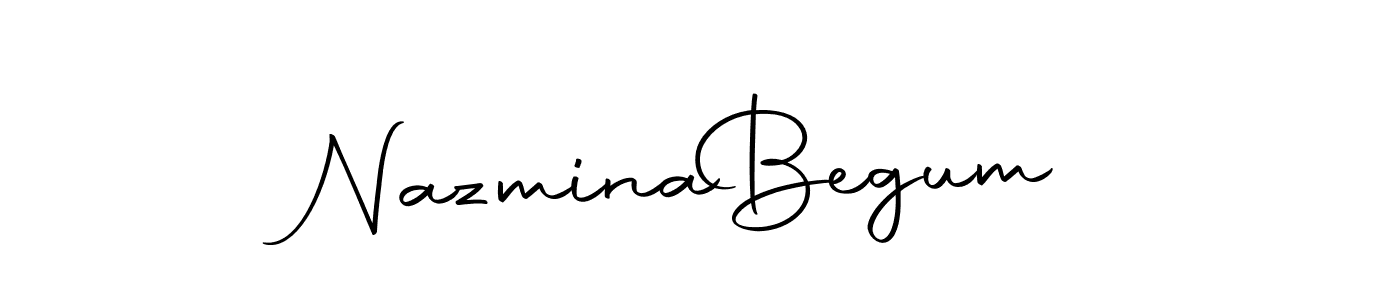 You should practise on your own different ways (Autography-DOLnW) to write your name (Nazmina  Begum) in signature. don't let someone else do it for you. Nazmina  Begum signature style 10 images and pictures png