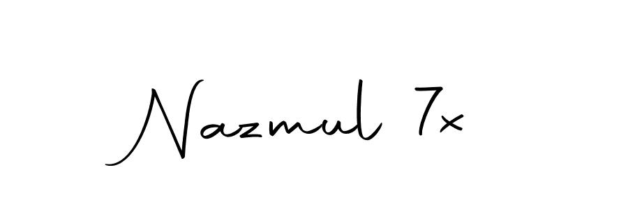You can use this online signature creator to create a handwritten signature for the name Nazmul 7x. This is the best online autograph maker. Nazmul 7x signature style 10 images and pictures png