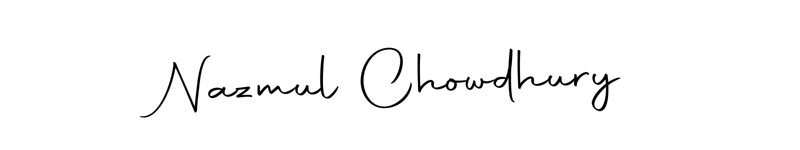 The best way (Autography-DOLnW) to make a short signature is to pick only two or three words in your name. The name Nazmul Chowdhury include a total of six letters. For converting this name. Nazmul Chowdhury signature style 10 images and pictures png