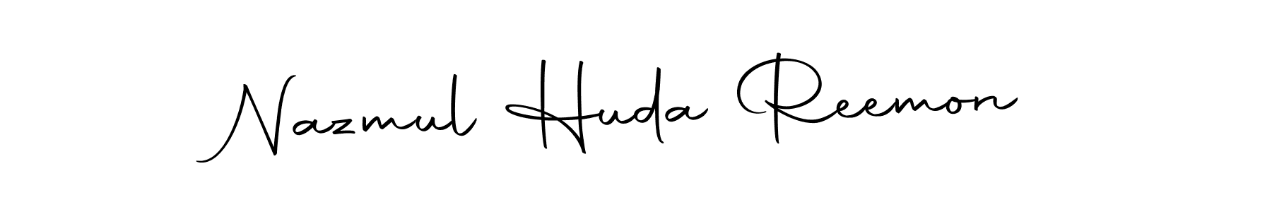 Design your own signature with our free online signature maker. With this signature software, you can create a handwritten (Autography-DOLnW) signature for name Nazmul Huda Reemon. Nazmul Huda Reemon signature style 10 images and pictures png