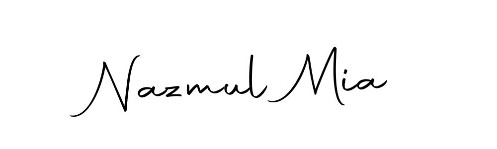 Make a beautiful signature design for name Nazmul Mia. With this signature (Autography-DOLnW) style, you can create a handwritten signature for free. Nazmul Mia signature style 10 images and pictures png