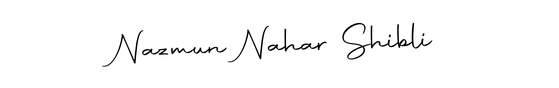 This is the best signature style for the Nazmun Nahar Shibli name. Also you like these signature font (Autography-DOLnW). Mix name signature. Nazmun Nahar Shibli signature style 10 images and pictures png