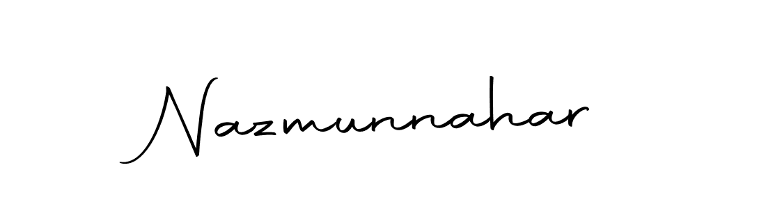 The best way (Autography-DOLnW) to make a short signature is to pick only two or three words in your name. The name Nazmunnahar include a total of six letters. For converting this name. Nazmunnahar signature style 10 images and pictures png