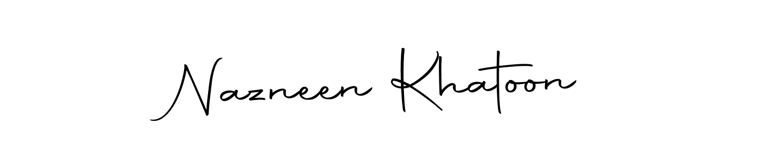 How to make Nazneen Khatoon signature? Autography-DOLnW is a professional autograph style. Create handwritten signature for Nazneen Khatoon name. Nazneen Khatoon signature style 10 images and pictures png