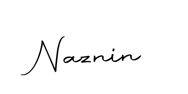 Use a signature maker to create a handwritten signature online. With this signature software, you can design (Autography-DOLnW) your own signature for name Naznin. Naznin signature style 10 images and pictures png