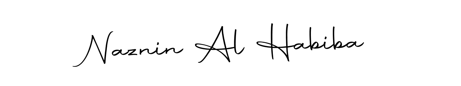 Naznin Al Habiba stylish signature style. Best Handwritten Sign (Autography-DOLnW) for my name. Handwritten Signature Collection Ideas for my name Naznin Al Habiba. Naznin Al Habiba signature style 10 images and pictures png
