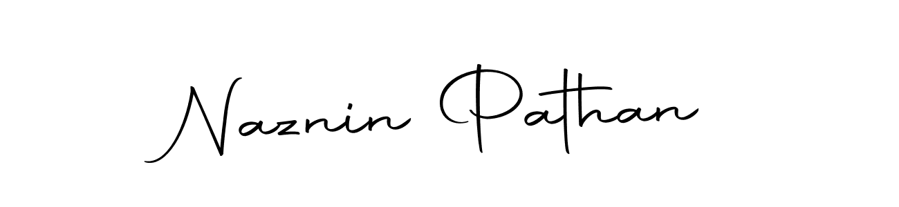 How to make Naznin Pathan name signature. Use Autography-DOLnW style for creating short signs online. This is the latest handwritten sign. Naznin Pathan signature style 10 images and pictures png