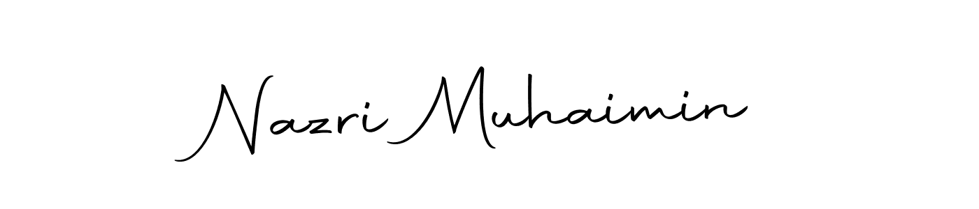 The best way (Autography-DOLnW) to make a short signature is to pick only two or three words in your name. The name Nazri Muhaimin include a total of six letters. For converting this name. Nazri Muhaimin signature style 10 images and pictures png