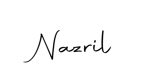 Create a beautiful signature design for name Nazril. With this signature (Autography-DOLnW) fonts, you can make a handwritten signature for free. Nazril signature style 10 images and pictures png