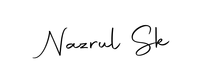 The best way (Autography-DOLnW) to make a short signature is to pick only two or three words in your name. The name Nazrul Sk include a total of six letters. For converting this name. Nazrul Sk signature style 10 images and pictures png