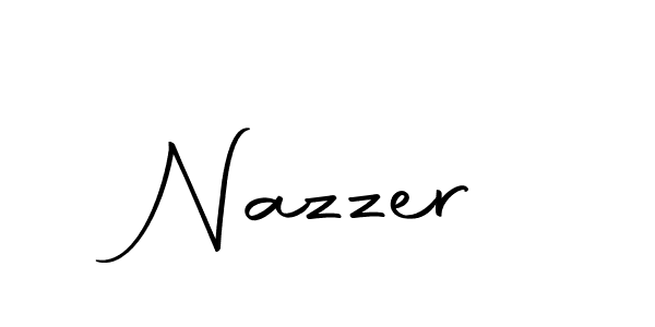 Use a signature maker to create a handwritten signature online. With this signature software, you can design (Autography-DOLnW) your own signature for name Nazzer. Nazzer signature style 10 images and pictures png