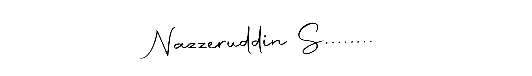 Design your own signature with our free online signature maker. With this signature software, you can create a handwritten (Autography-DOLnW) signature for name Nazzeruddin S......... Nazzeruddin S........ signature style 10 images and pictures png