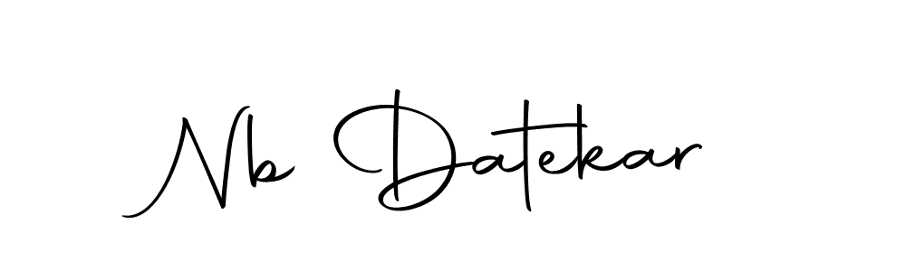 Nb Datekar stylish signature style. Best Handwritten Sign (Autography-DOLnW) for my name. Handwritten Signature Collection Ideas for my name Nb Datekar. Nb Datekar signature style 10 images and pictures png