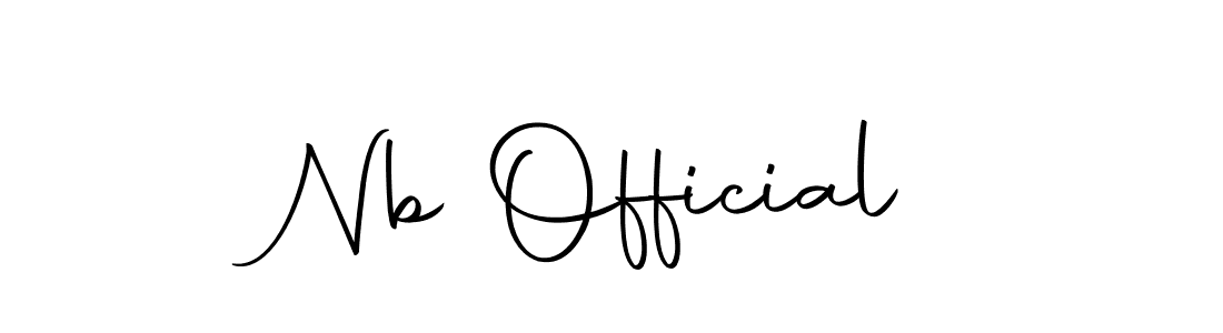 Make a beautiful signature design for name Nb Official. With this signature (Autography-DOLnW) style, you can create a handwritten signature for free. Nb Official signature style 10 images and pictures png