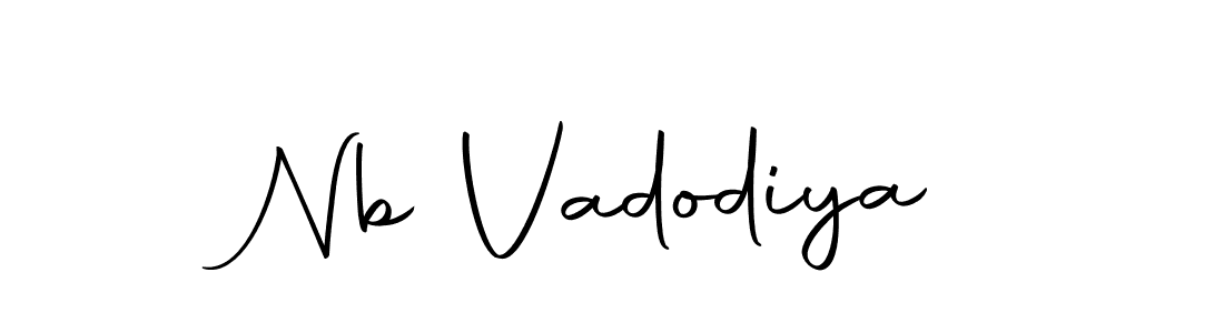 Use a signature maker to create a handwritten signature online. With this signature software, you can design (Autography-DOLnW) your own signature for name Nb Vadodiya. Nb Vadodiya signature style 10 images and pictures png
