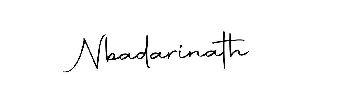 Design your own signature with our free online signature maker. With this signature software, you can create a handwritten (Autography-DOLnW) signature for name Nbadarinath. Nbadarinath signature style 10 images and pictures png
