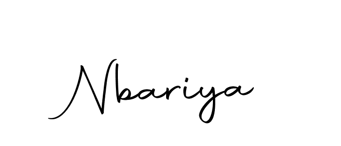 Create a beautiful signature design for name Nbariya. With this signature (Autography-DOLnW) fonts, you can make a handwritten signature for free. Nbariya signature style 10 images and pictures png