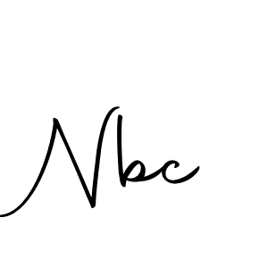 Design your own signature with our free online signature maker. With this signature software, you can create a handwritten (Autography-DOLnW) signature for name Nbc. Nbc signature style 10 images and pictures png