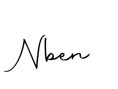 How to make Nben signature? Autography-DOLnW is a professional autograph style. Create handwritten signature for Nben name. Nben signature style 10 images and pictures png