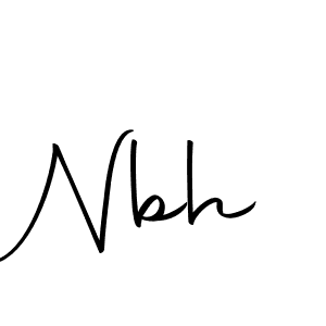 Make a beautiful signature design for name Nbh. With this signature (Autography-DOLnW) style, you can create a handwritten signature for free. Nbh signature style 10 images and pictures png