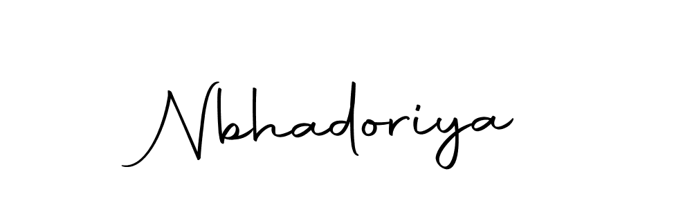 How to make Nbhadoriya name signature. Use Autography-DOLnW style for creating short signs online. This is the latest handwritten sign. Nbhadoriya signature style 10 images and pictures png