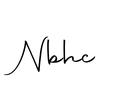 You should practise on your own different ways (Autography-DOLnW) to write your name (Nbhc) in signature. don't let someone else do it for you. Nbhc signature style 10 images and pictures png