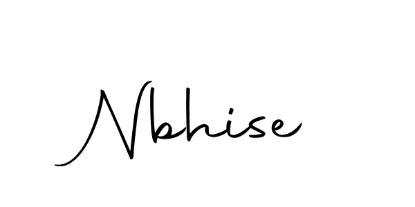 Design your own signature with our free online signature maker. With this signature software, you can create a handwritten (Autography-DOLnW) signature for name Nbhise. Nbhise signature style 10 images and pictures png