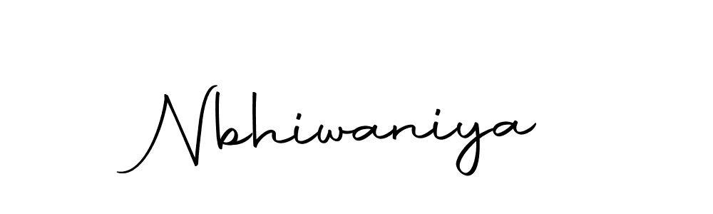 Create a beautiful signature design for name Nbhiwaniya. With this signature (Autography-DOLnW) fonts, you can make a handwritten signature for free. Nbhiwaniya signature style 10 images and pictures png