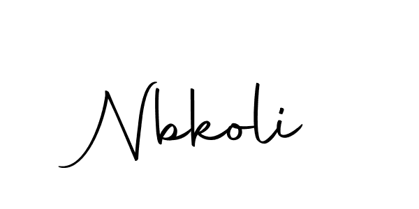 The best way (Autography-DOLnW) to make a short signature is to pick only two or three words in your name. The name Nbkoli include a total of six letters. For converting this name. Nbkoli signature style 10 images and pictures png