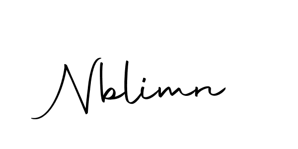 Design your own signature with our free online signature maker. With this signature software, you can create a handwritten (Autography-DOLnW) signature for name Nblimn. Nblimn signature style 10 images and pictures png