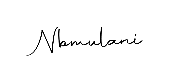 Design your own signature with our free online signature maker. With this signature software, you can create a handwritten (Autography-DOLnW) signature for name Nbmulani. Nbmulani signature style 10 images and pictures png