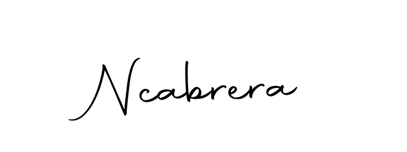 Make a beautiful signature design for name Ncabrera. With this signature (Autography-DOLnW) style, you can create a handwritten signature for free. Ncabrera signature style 10 images and pictures png