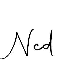 How to make Ncd signature? Autography-DOLnW is a professional autograph style. Create handwritten signature for Ncd name. Ncd signature style 10 images and pictures png