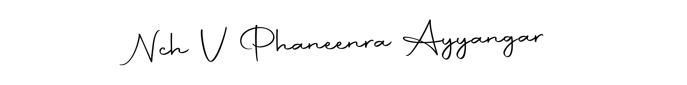 Autography-DOLnW is a professional signature style that is perfect for those who want to add a touch of class to their signature. It is also a great choice for those who want to make their signature more unique. Get Nch V Phaneenra Ayyangar name to fancy signature for free. Nch V Phaneenra Ayyangar signature style 10 images and pictures png
