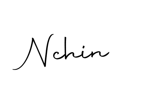 How to make Nchin signature? Autography-DOLnW is a professional autograph style. Create handwritten signature for Nchin name. Nchin signature style 10 images and pictures png