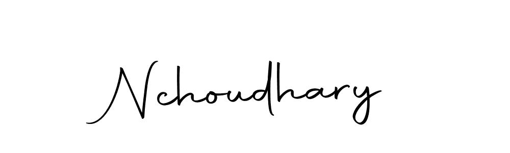 Make a beautiful signature design for name Nchoudhary. With this signature (Autography-DOLnW) style, you can create a handwritten signature for free. Nchoudhary signature style 10 images and pictures png